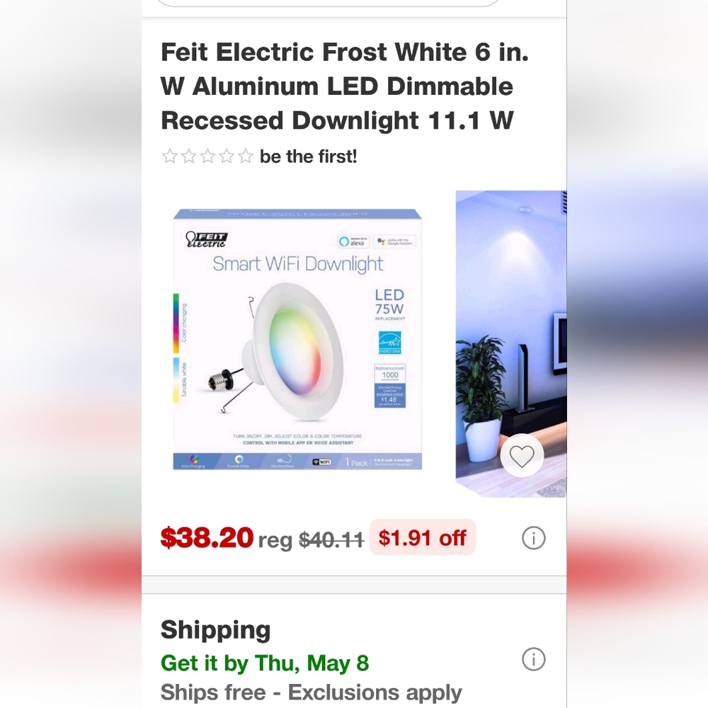 Feit Electric Frost White LED Downlight